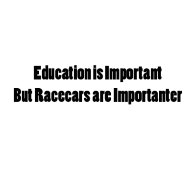 Racecars are importanter