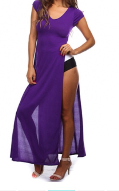 Women's High Slit Skirt