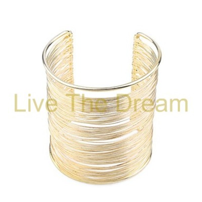 Gold jazz bracelet