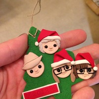 Custom Tree Ornaments 4 figures - Thumbnail 3