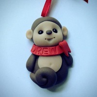 Monkey Ornament handmade and customize - Thumbnail 1