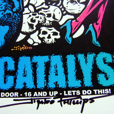Blast! dishrag screenprinted poster