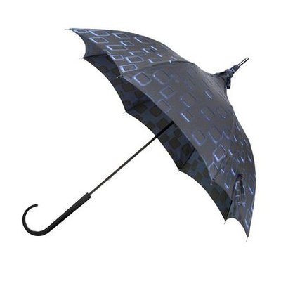 Pagoda umbrella / blue squares