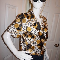 Vintage Lauren lee Versace Style Top Size S - Thumbnail 1