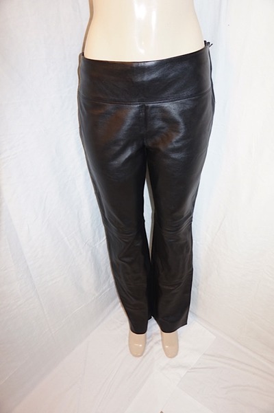 Vintage express black leather pants,  size 7-8