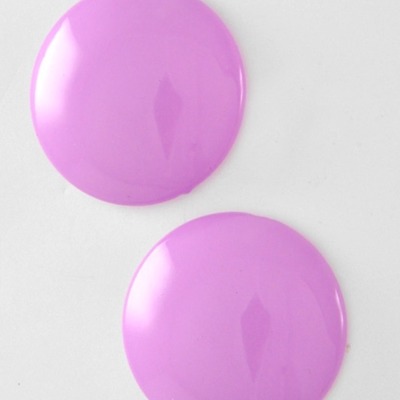 Round button earring
