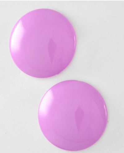 Round button earring