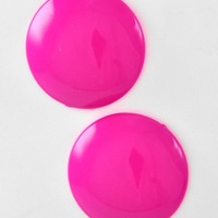 Round button earring - Thumbnail 3