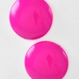 Round button earring-3
