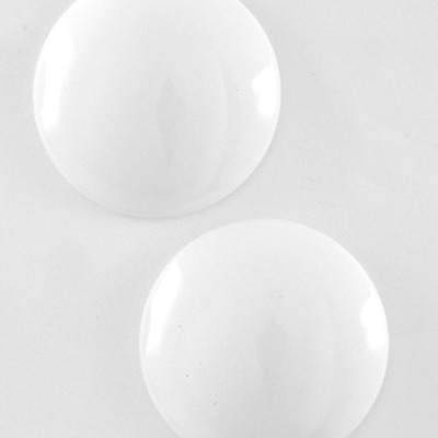 Round button earring