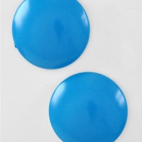 Round button earring - Thumbnail 1