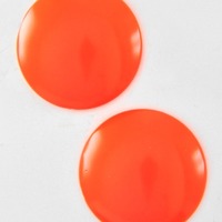 Round button earring - Thumbnail 3