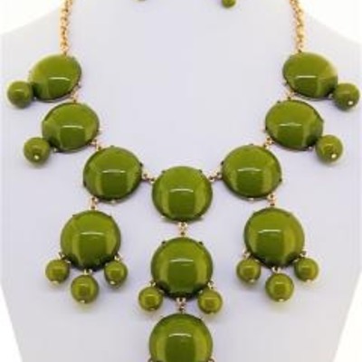 J crew inspired large bubble necklace