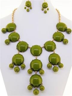 J crew inspired large bubble necklace