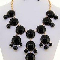 J Crew inspired large bubble necklace - Thumbnail 2