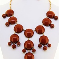 J Crew inspired large bubble necklace - Thumbnail 3