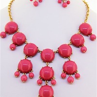 J Crew inspired large bubble necklace - Thumbnail 4