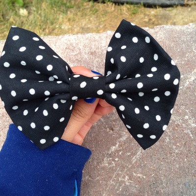 Polka dot bow