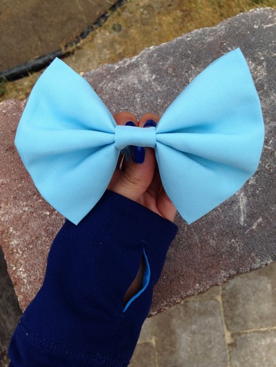 baby blue bow