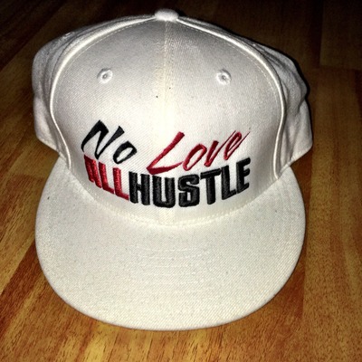No Love All Hustle Fitted Hat