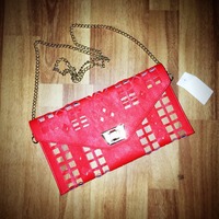 Red Cross Body Clutch  - Thumbnail 1