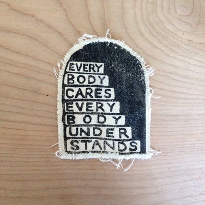 "Everybody Cares" Elliott Smith Tribute Patch