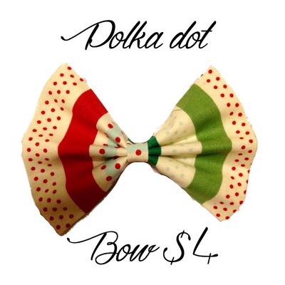 Polka dot bow 