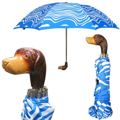 ITALIAN DOG HANDLE BLUE PATTERN 