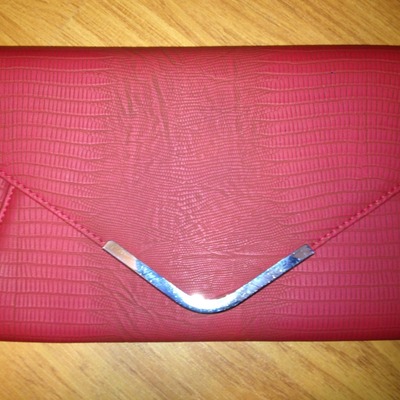Red envelope clutch-large