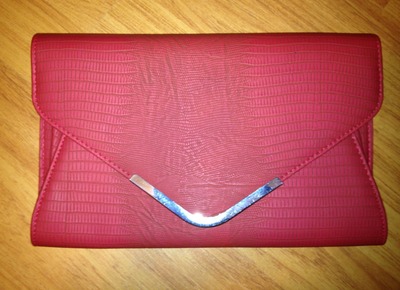 Red envelope clutch-large