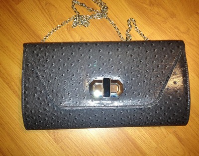 Large gray clutch