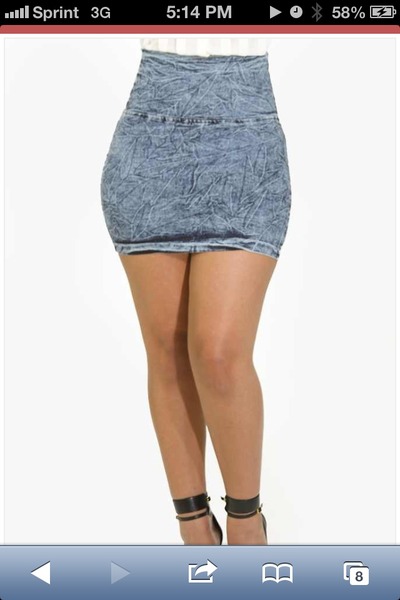 High waist skirt
