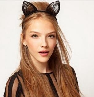 Black Rabbit Ears Hair Accessories,Hair Band-JW-HB1003