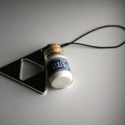 Legend of zelda lon lon milk and triforce cellphone charm