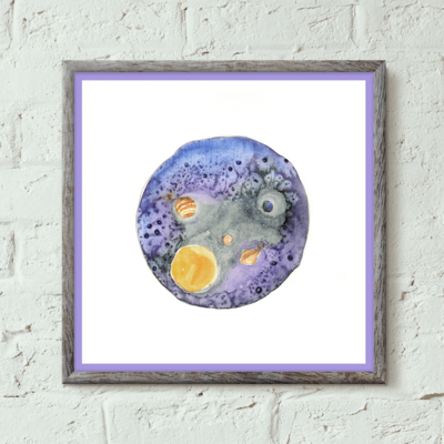 "solar system" print | astronomy art | space art