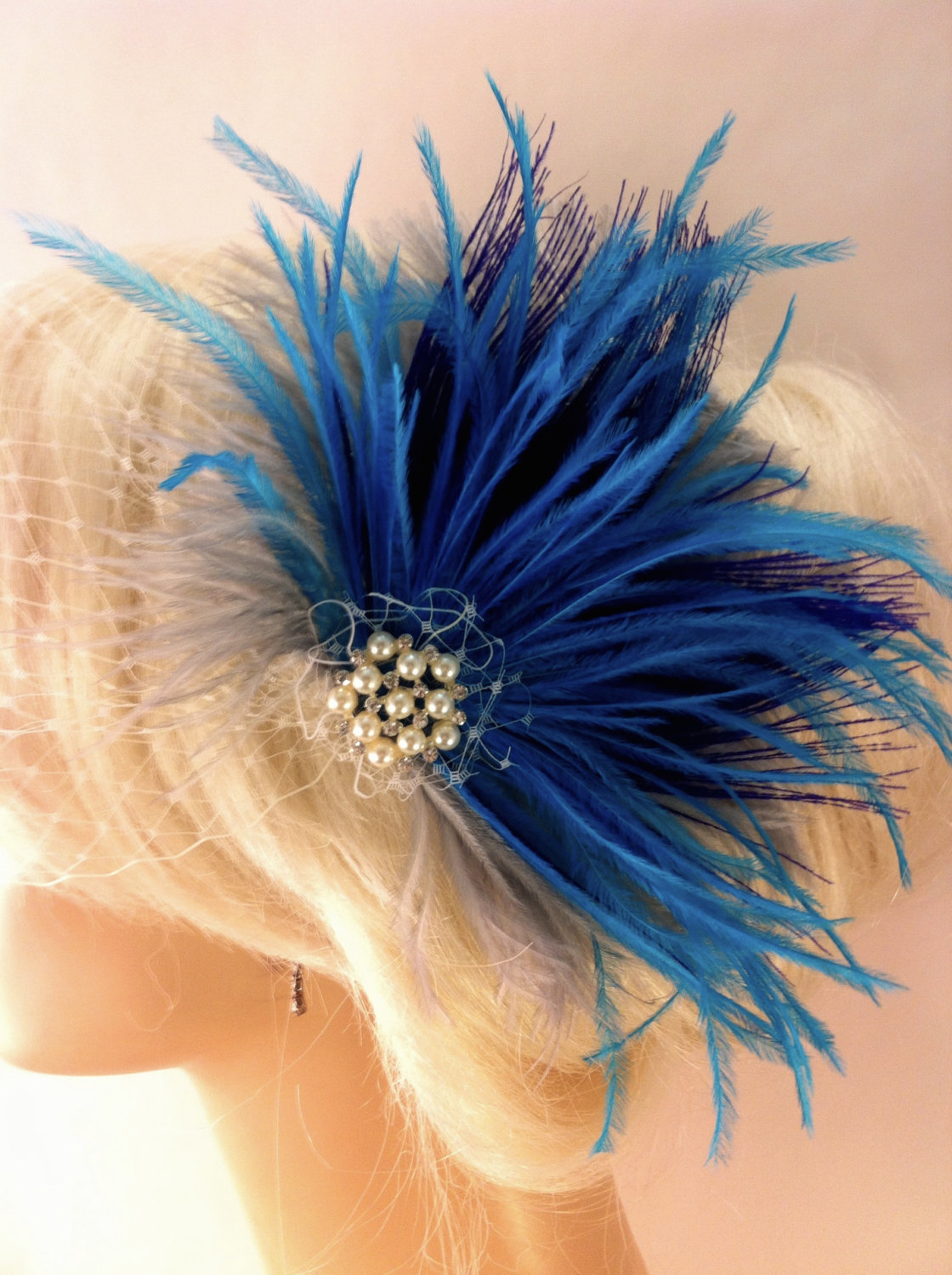 2 Jelinda women’s peacock Bridal headband feather fascinator Headpiece hair accessories 2 Jelinda women’s peacock Bridal headband feather fascinator Headpiece hair accessories