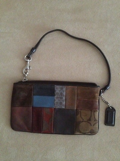Coach "patchwork" wristlet