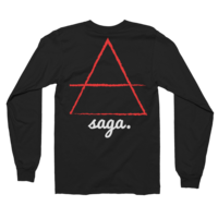 Red Line of fire long sleeve T-shirt (black) - Thumbnail 1