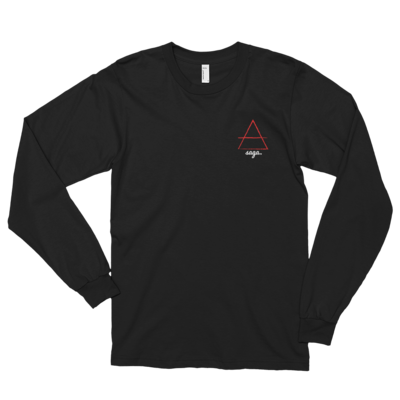 Red line of fire long sleeve t-shirt (black)