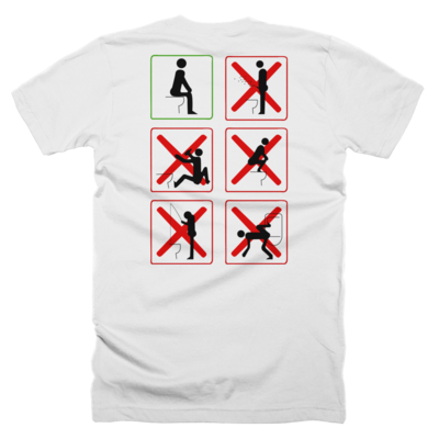 Funny shit t-shirt white