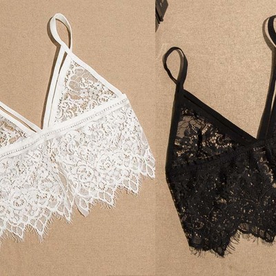 Women's sex lace bra crop tops