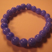 Blue Glass Stretch Bracelet