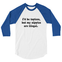 Topless - Unisex Raglan - Thumbnail 4