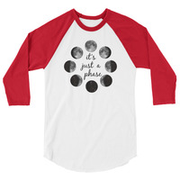 Just a Phase - Unisex Raglan - Thumbnail 3