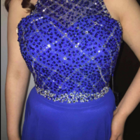 Halter A-Line Custom Made Long Prom Dress,Evening Dress,Charming Prom Dresses,BG137 - Thumbnail 4