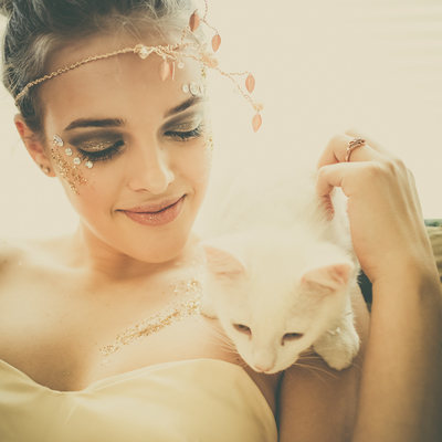 Goddess bridal crown 