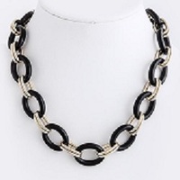 SOLID OVAL LINKED NECKLACE  - Thumbnail 2
