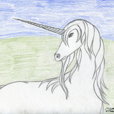 King of the herd color pencil art (original)