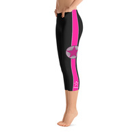 EVOLVE - Pink  “Black” Capris - Thumbnail 2
