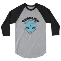 Femalien - Unisex Raglan - Thumbnail 4